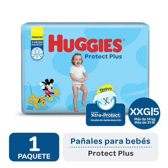 PAÑAL HUGGIES PROTECT PLUS XXG x50